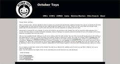 Desktop Screenshot of octobertoys.com
